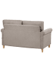 Beliani 2-Sitzer Sofa RONNEBY in Braun - (W) 140 x (H) 88 x (L) 78 cm