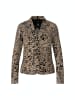 MARC CAIN Jerseyblazer mit floralem Print in Braun