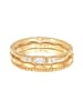 Elli Ring 925 Sterling Silber Ring Set in Gold