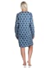 NORMANN Nachthemd langarm Tupfen Punkte - 76186 in marine