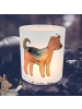 Mr. & Mrs. Panda Windlicht Glas Airedale Terrier Moment ohne Spruch in Transparent