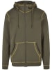 Urban Classics Sweat & Fleece - Hoodies Zipthrough in olive/yellow