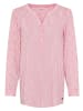 Kangaroos Longbluse in Pink gestreift