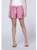 Polo Sylt Leinenshorts mit Gürtel aus Stoff in Pink