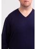 CASH-MERE.CH V-Ausschnitt Pullover in Marine Blau