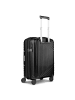Redolz Essentials 01 4 Rollen Kabinentrolley 53 cm mit Dehnfalte black metallic