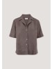 Hessnatur Hessnatur Bluse Relaxed aus TENCEL™ Lyocell mit Leinen in mocca