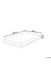 Beliani Matratze GLEE in Grau/Weiß - (W) 90 x (H) 20 x (L) 200 cm H2/3 Mittel