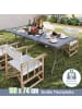 COSTWAY Campingtisch 180x74cm klappbar in Grau
