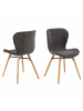 ebuy24 Esszimmerstuhl BatildaA1 Grau 2er Set