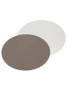 FREEFORM | Platzset, DUO, taupe/weiß, oval