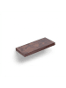 relaxdays 3 x Wandregal in Braun/ Schwarz - (B)50 x (H)4 x (T)23 cm