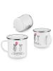 Mr. & Mrs. Panda Emaille Tasse Koala Luftballon mit Spruch in Weiß