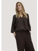 Hessnatur Jersey Hose Wide Leg  in kakao braun