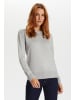 SAINT TROPEZ Poncho MilaSZ Gerade Passform in Pearl Grey Mel