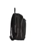 Plevier Rock Opal Daypack Leder 43 cm Laptopfach schwarz