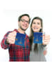 Mr. & Mrs. Panda Trinkbecher Sternzeichen Waage ohne Spruch in Sternenhimmel Blau