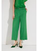 More & More weite, verkürzte Anzughose in green