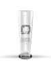Mr. & Mrs. Panda Bierglas Hund Blumen mit Spruch in Transparent