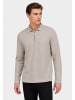 Sublevel Elegantes Poloshirt Reißverschluss Polokragen in Braun