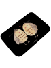 Mr. & Mrs. Panda Badematte Eulen Liebe ohne Spruch in Schwarz