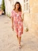 WITT WEIDEN Jersey-Kleid in champagner-papaya-bedruckt