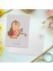 Mr. & Mrs. Panda Postkarte Jurist Herz ohne Spruch in Grau Pastell
