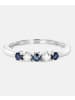 Diamant L'éternel Ring aus 375 Weißgold mit Diamant mit Saphir