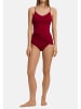 Hanro Spaghetti Top Cotton Seamless in Red dahlia