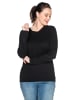 sheego Pullover in schwarz