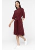 Finn Flare Kurzarmkleid Print in rum