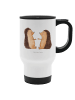 Mr. & Mrs. Panda Kaffeebecher To Go Igel Liebe ohne Spruch in Weiß
