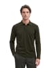 Marc O'Polo Langarm-Poloshirt regular in Wooden Earth