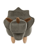 Beliani Tierhocker TRICERATOPS in Grün/Braun - (W) 92 x (H) 56 x (L) 42 cm