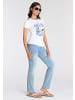 Kangaroos Kurzarmshirt in weiß-blau