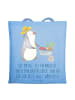 Mr. & Mrs. Panda totebag Freundlichkeiten verbreiten mit Spruch in Sky Blue
