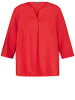 SAMOON Bluse 3/4 Arm in Power Red