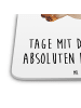 Mr. & Mrs. Panda Untersetzer Hund Dackel mit Spruch in Weiß