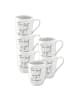 Villeroy & Boch 6er Set Becher mit Henkel 'The Best is yet to Come' Statement 290 ml in weiß