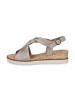 Gabor Comfort Sandalette in Beige Metallic