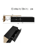 ABRIHOME Modernes TV Schrank Praktischer Stauraum mit Glasböden und LED, Schwarz