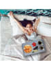 relaxdays Betttablett in Grau - (B)50x (H)6,5 x (T)30 cm