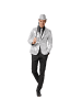 tectake Herren-Jackett mit glitzernden Pailletten, silber