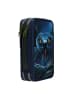 Depesche 2-Fach Federtasche Schlange Adventure World 5,5 x 12 x 19 cm blau-grün in blau-grün