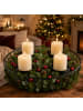 relaxdays Adventskranz in Schwarz - (H)10 x Ø 33 cm