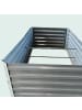 relaxdays Hochbeet in Hellgrau - (B)200 x (H)60 x (T)100 cm