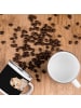 Mr. & Mrs. Panda Camping Emaille Tasse 5. Hochzeitstag Holzhochz... in Schwarz