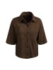 Smith&Soul VELOURS HALF SLV BLOUSE in Dark Choc