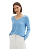 Tom Tailor Pullover BASIC V-NECK in Blau