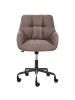 Beliani Bürostuhl PALMDALE in Braun/Schwarz - (W) 58 x (H) 84 x (L) 61 cm
